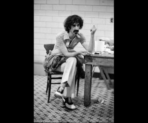 Frank Zappa, having a smoke during an interview!
